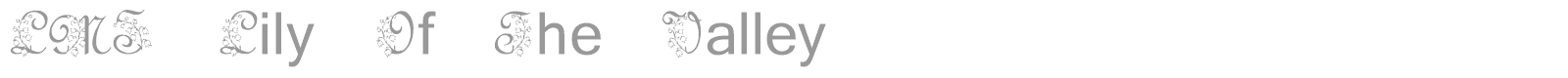 LMS Lily Of The Valley font preview